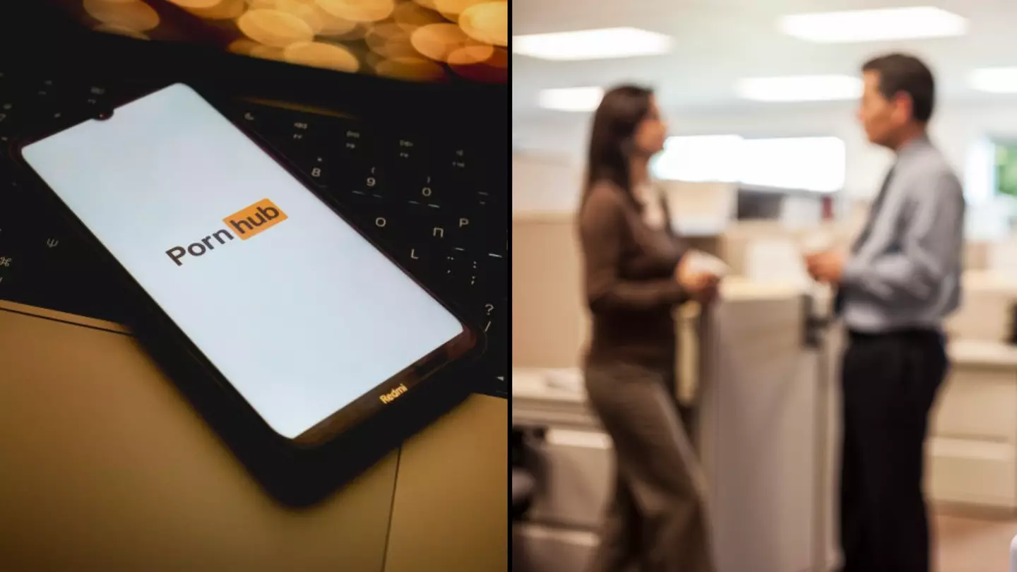 One of Pornhub's most searched for categories of 2024 centres around office co-workers