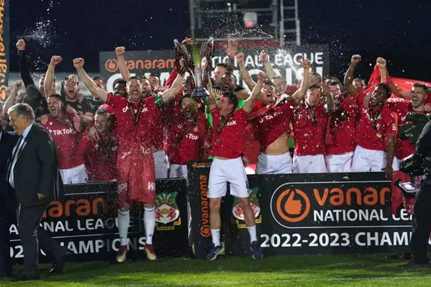 On 22 April, Fear watched the team live and witnessed Wrexham win promotion back to the Football League after a 15-year absence.