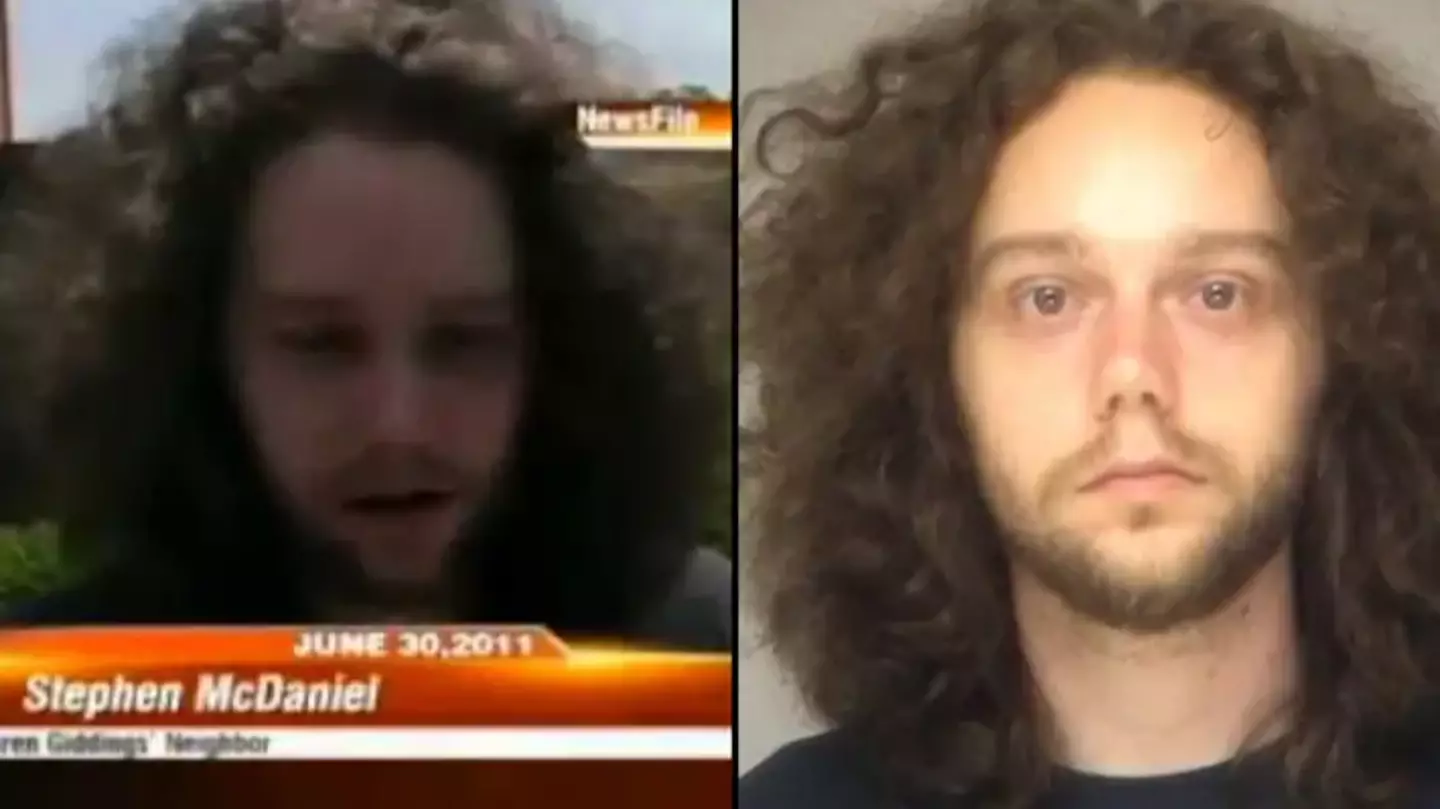 Moment murderer realises they've found his victim's body on live TV