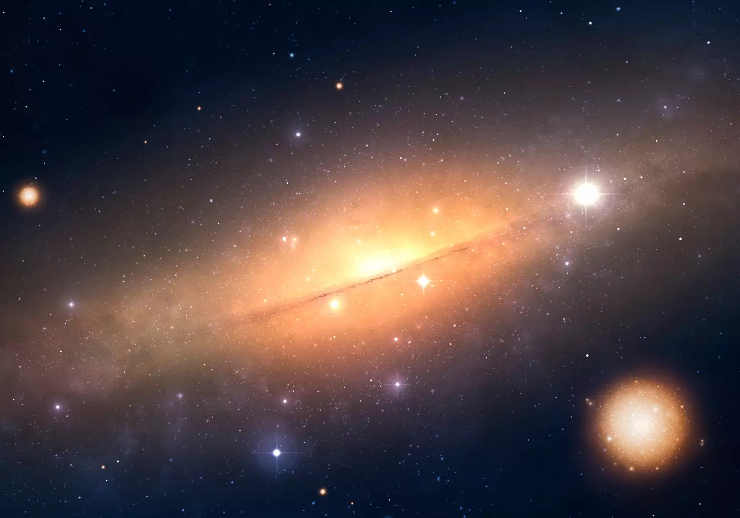 The Milky Way is about 100,000 light-years across. (Getty Images/Mark Garlick/Science Photo Library)