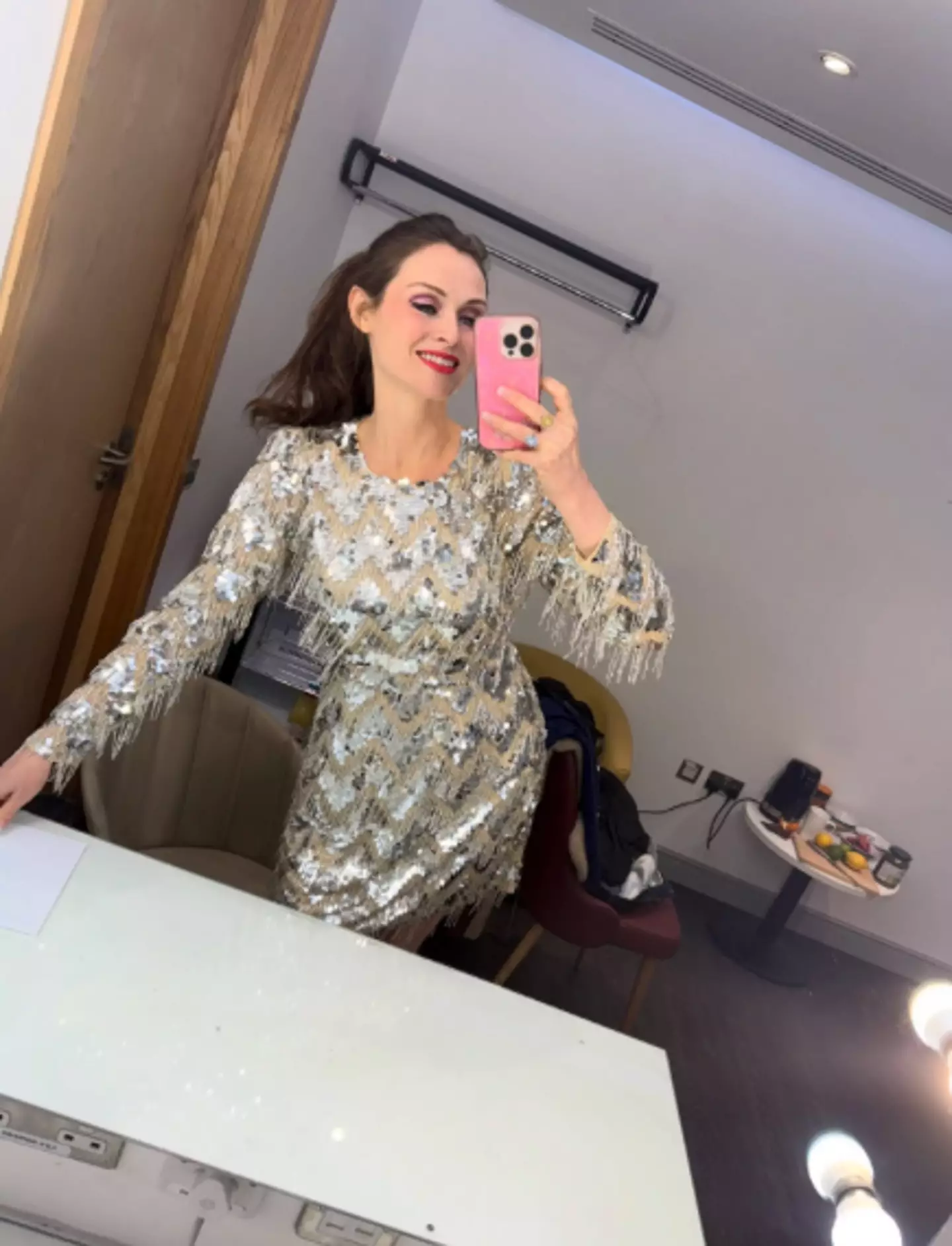She said her son's hair colour affects their ability to 'blend in' at school (Instagram/@sophieellisbextor)