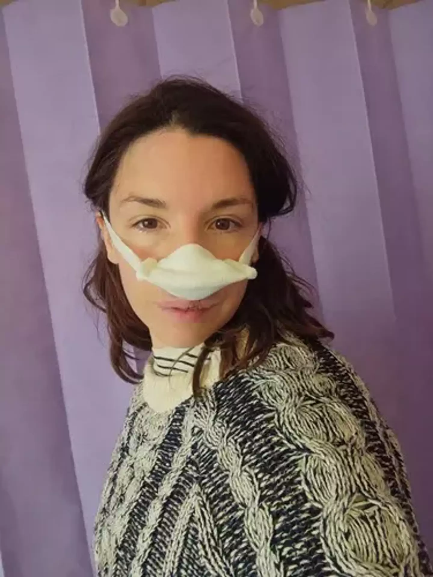 Charlotte's first sign was a blocked nose, which she initially thought was a symptom of a seasonal cold. (Just Giving)