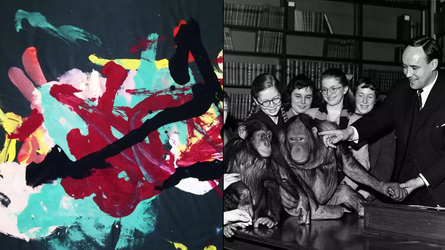 Art painted by a chimpanzee sold for insane amount of money