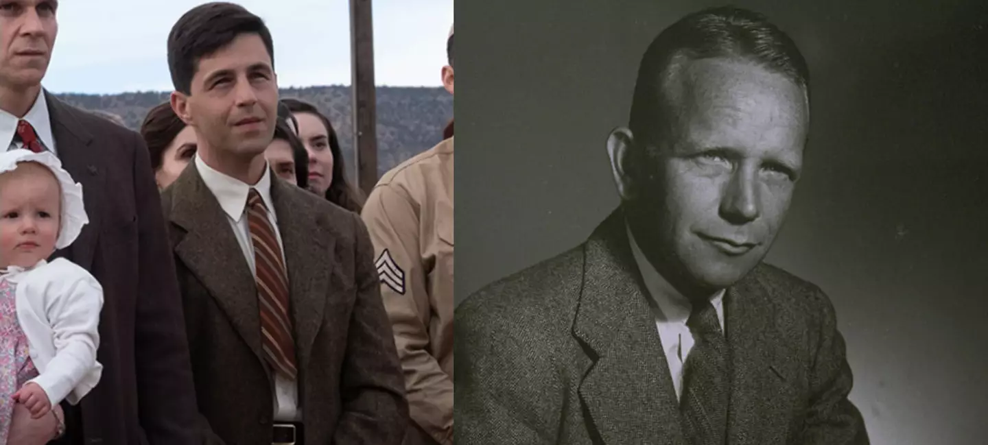 Josh Peck as physicist Kenneth Bainbridge.