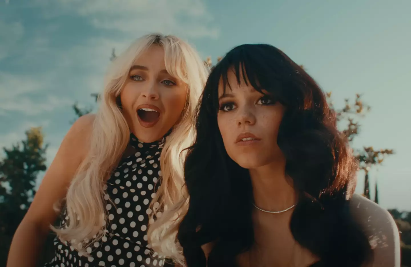 The video is packed full of iconic movie references. (YouTube / Sabrina Carpenter)
