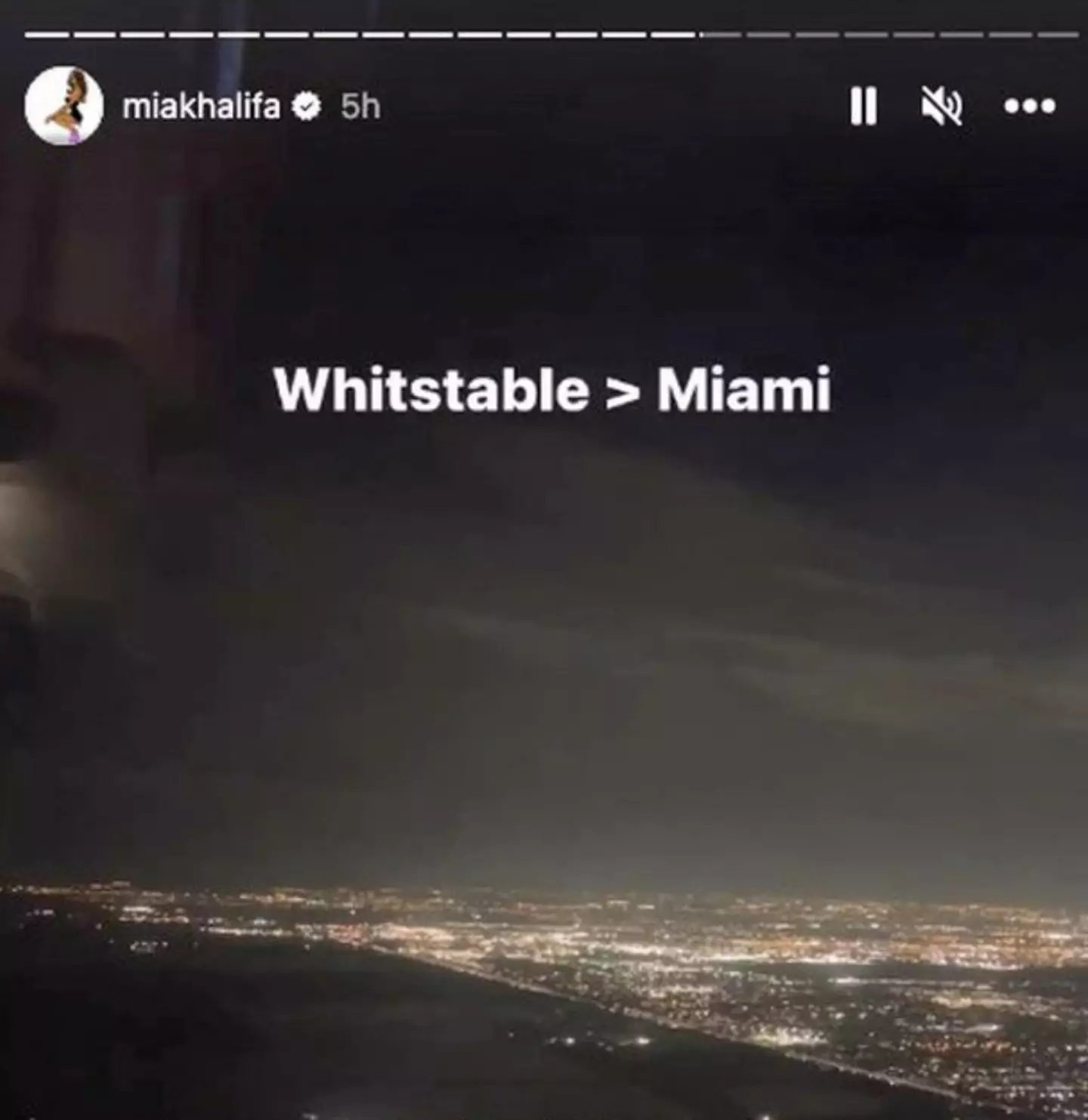 Khalifa claimed Whitstable was better than Miami.