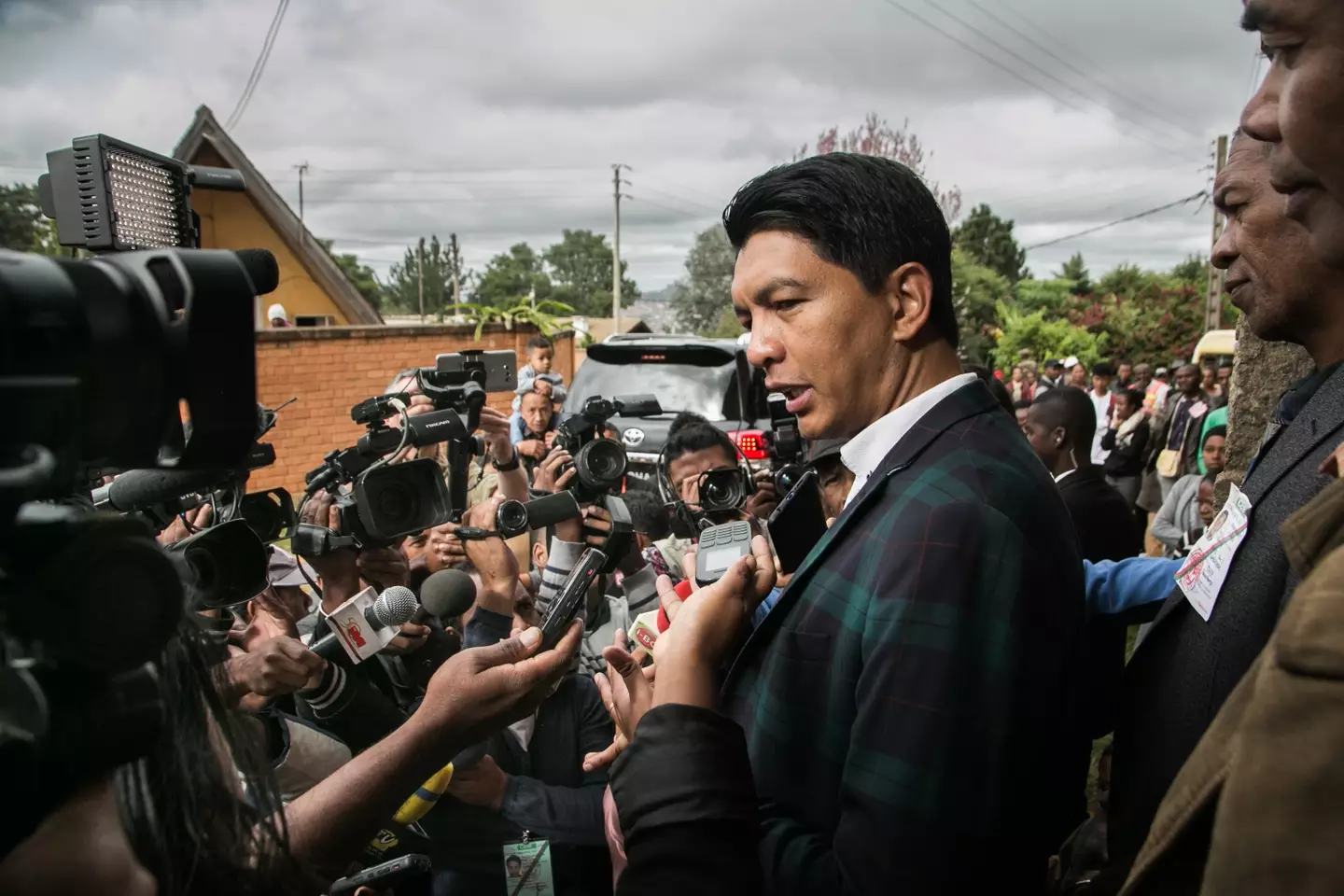 Madagascar's President, Andry Rajoelina, supported the change in law (RIJASOLO/AFP via Getty Images)