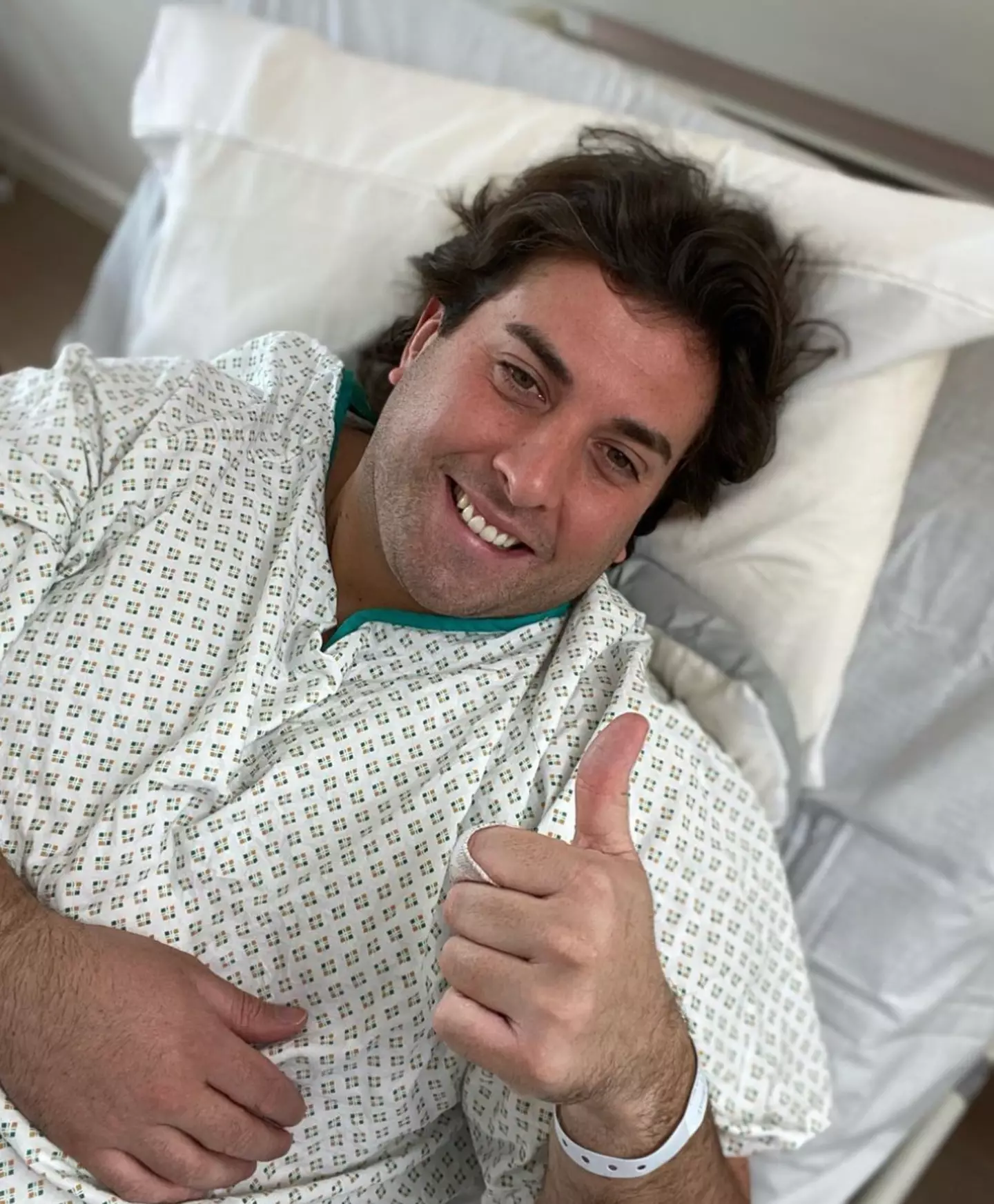 Arg posted on Instagram after coming out of surgery.