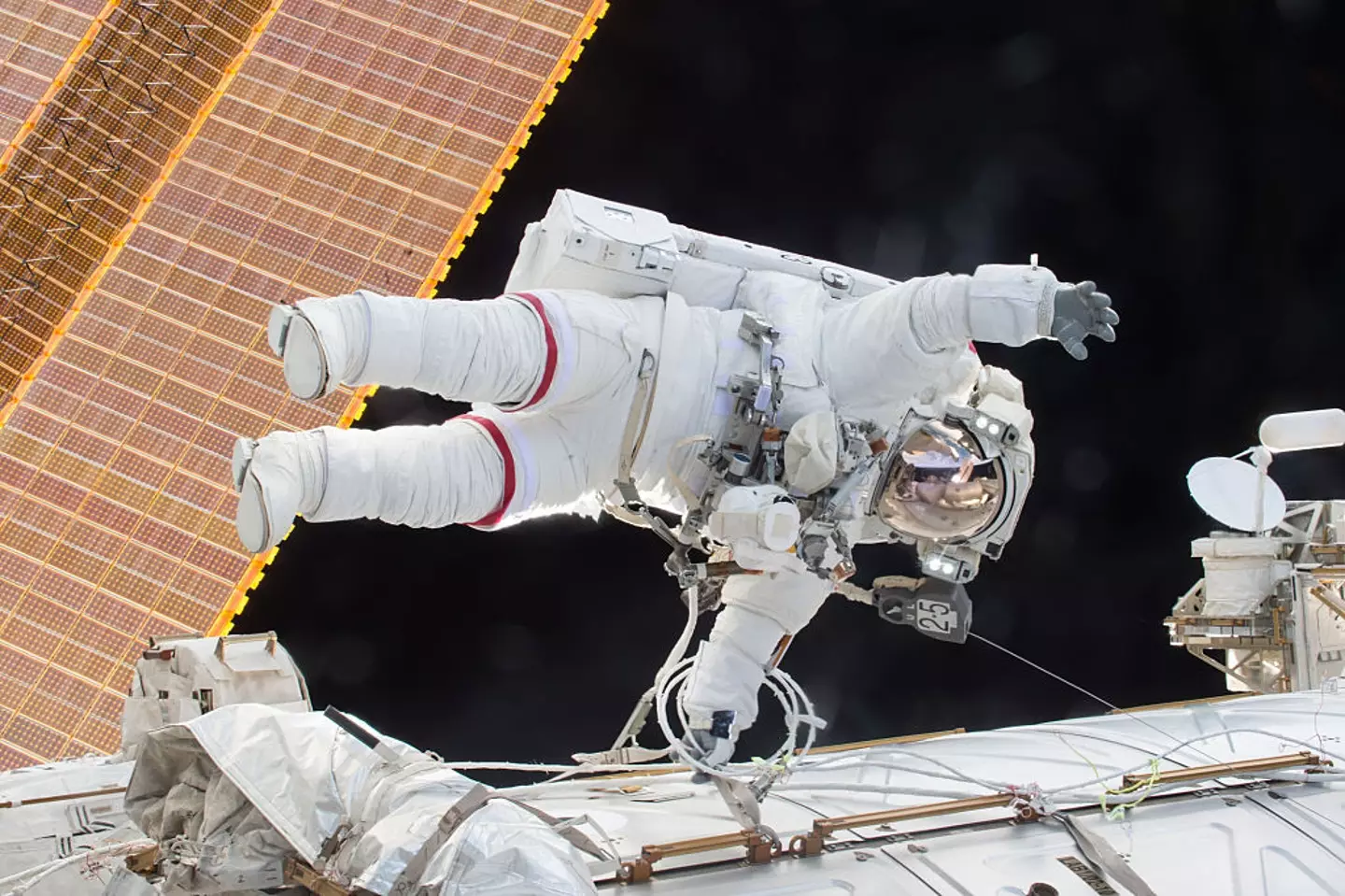 Scott Kelly during a spacewalk (NASA via Getty Images)