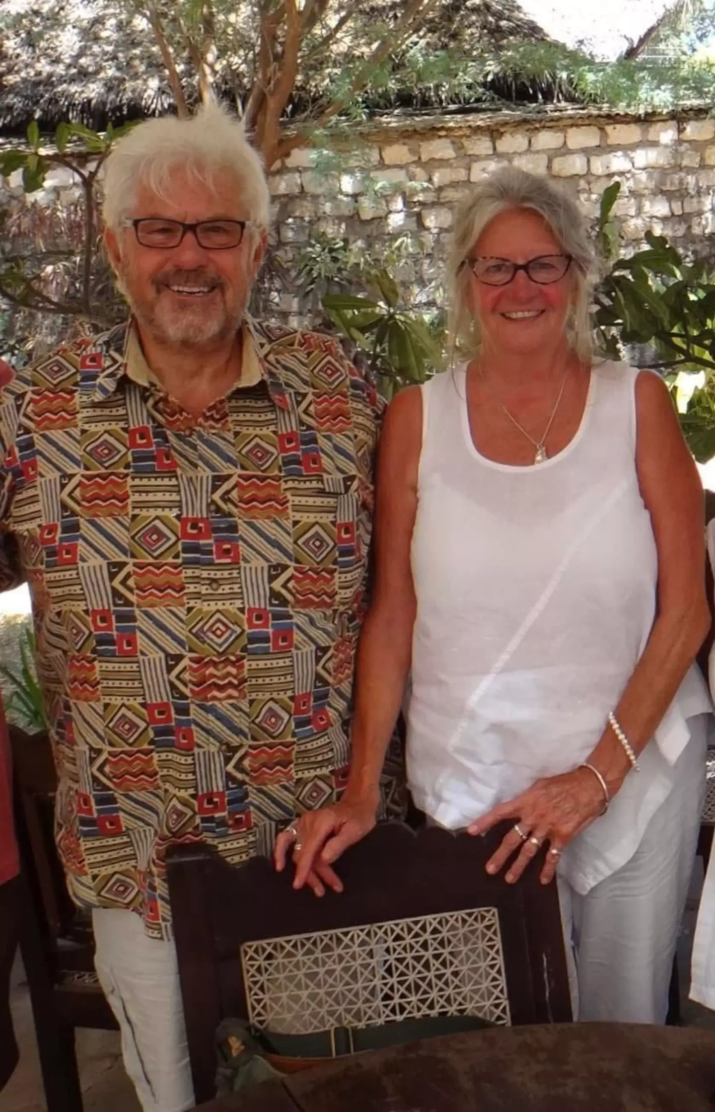 77-year-old Lee Flint and her husband Jack flew out to Kenya in September, but while there she suffered from organ failure (Kennedy News and Media)