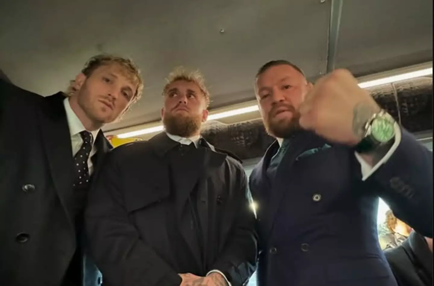 Jake and Logan Paul pictured with Conor McGregor (Instagram/loganpaul)