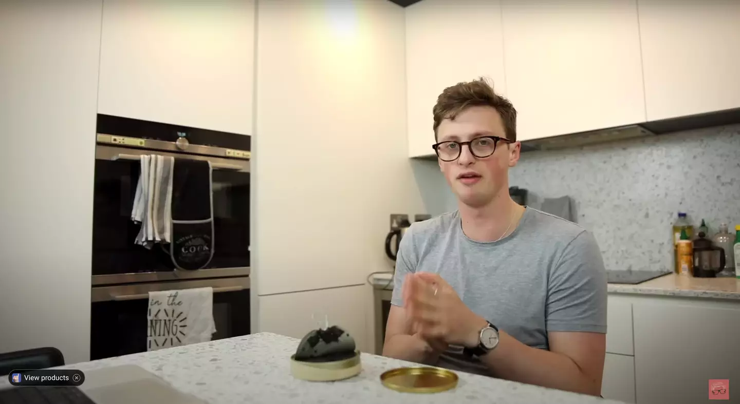 The YouTuber took matters into his own hands when trying to hatch a fish. (YouTube/Max Fosh)