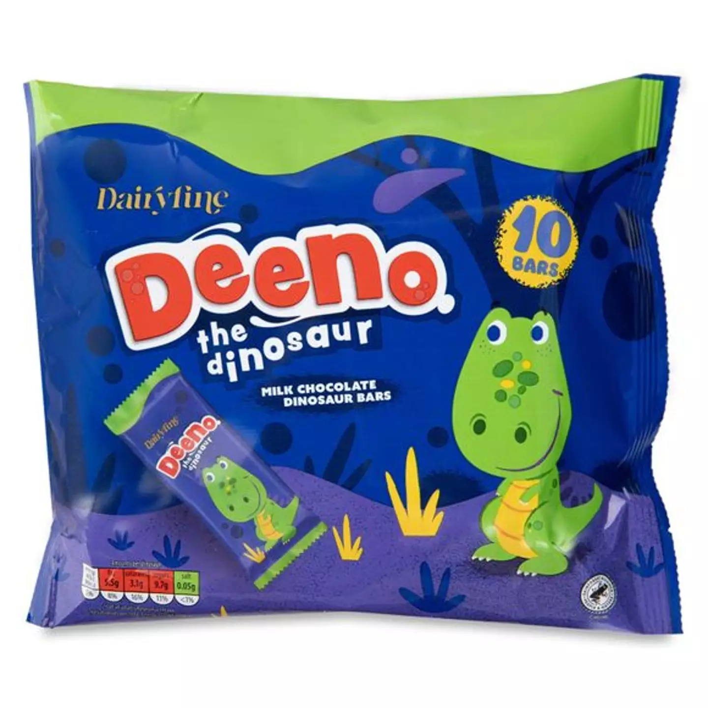 Aldi's chocolate bar is called Deeno the Dinosaur.