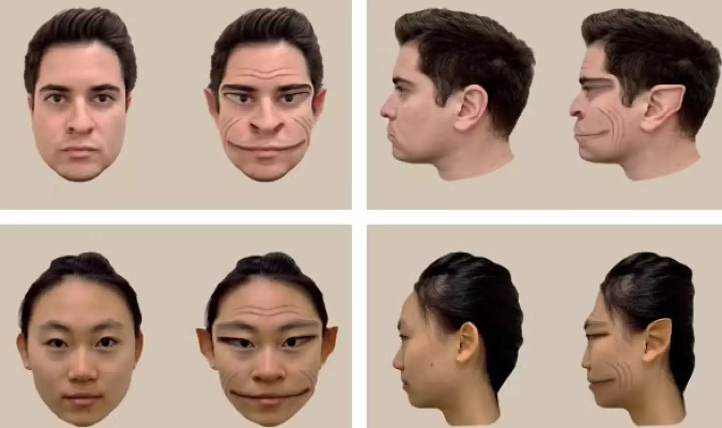 The condition makes people appear with distorted faces.