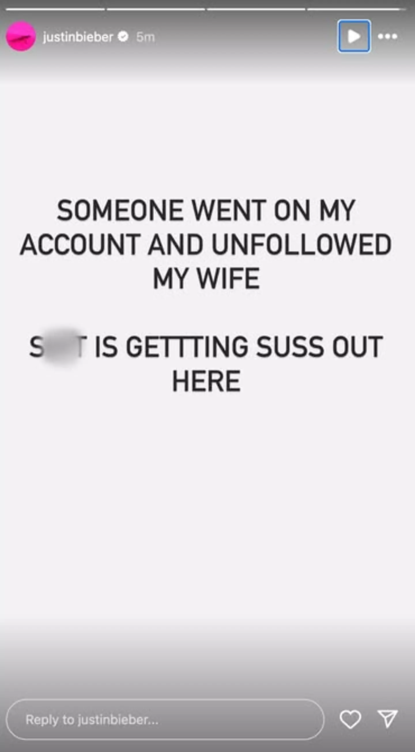 The plot thickens, but also you have your answer (Instagram/@justinbieber)