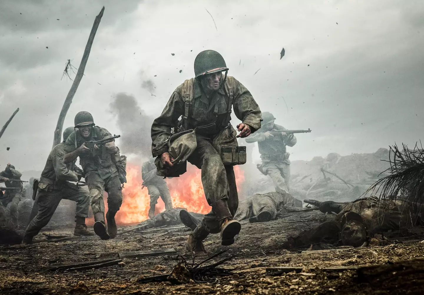 Hackshaw Ridge is a whole six places ahead of Saving Private Ryan on IMDb's 'Top 50 War Movies' ranking.