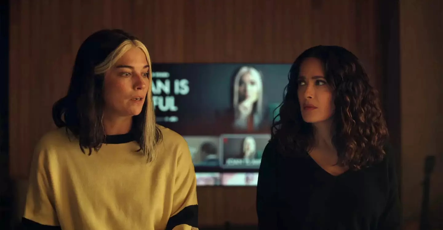 Joan teams up with Salma Hayek to take down the quantum computer.