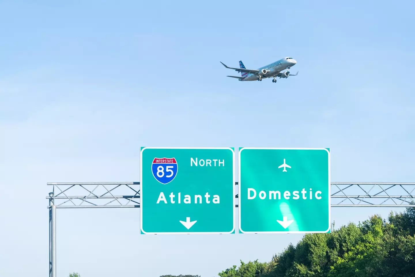 Domestic travel at Atlanta airport.