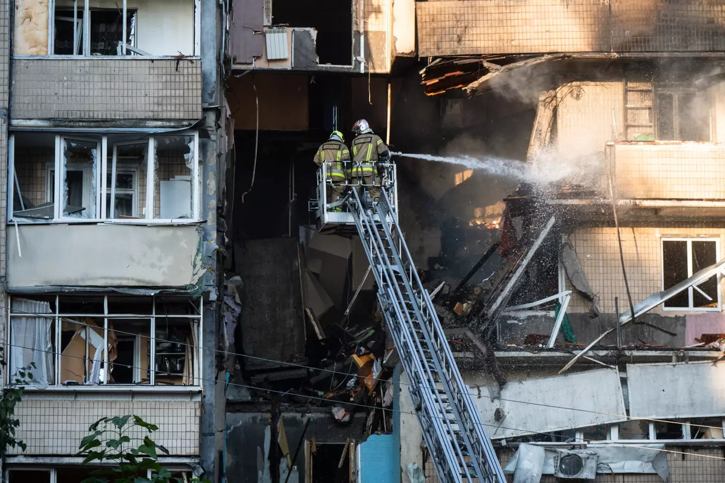 Russia continues to bombard Ukraine with strikes (Ukrinform/NurPhoto via Getty Images)