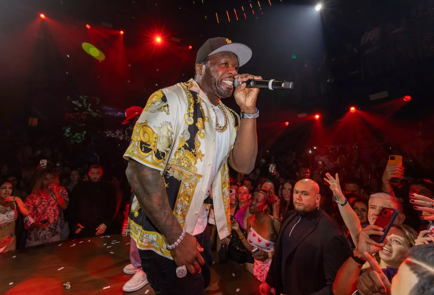 The rapper, 50, claims he received a gift from Combs which was delivered to a club he was performing at in Miami on Thursday (Alexander Tamargo/Getty Images for E11EVEN)