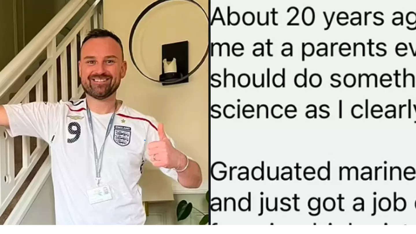 Headteacher reduced to tears as ex-student sends thank you text 20 years later