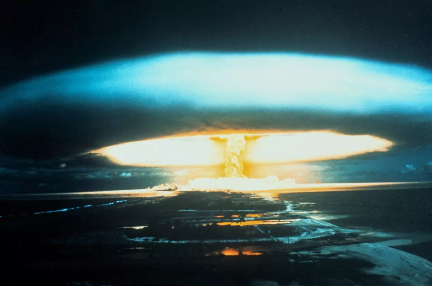 A huge explosion during one test (Universal History Archive/Getty Images)