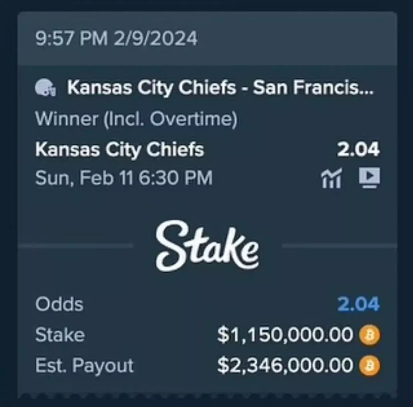 Drake placed a mega bet.