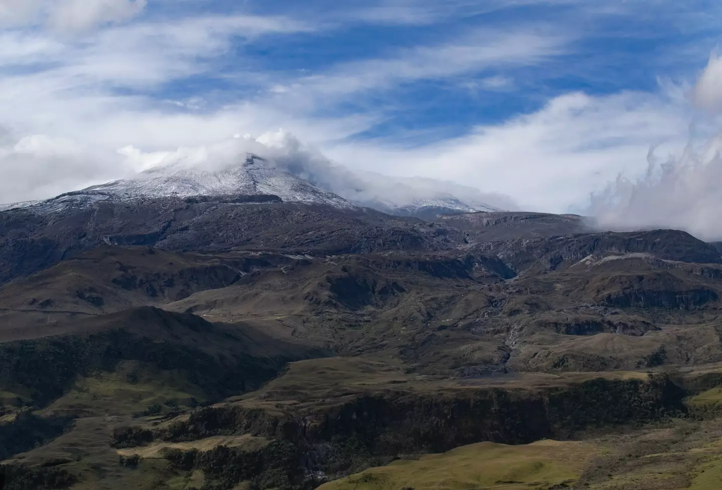 Volcanic lava mixed with ice gushed towards villages after the Nevado del Ruiz volcano erupted.