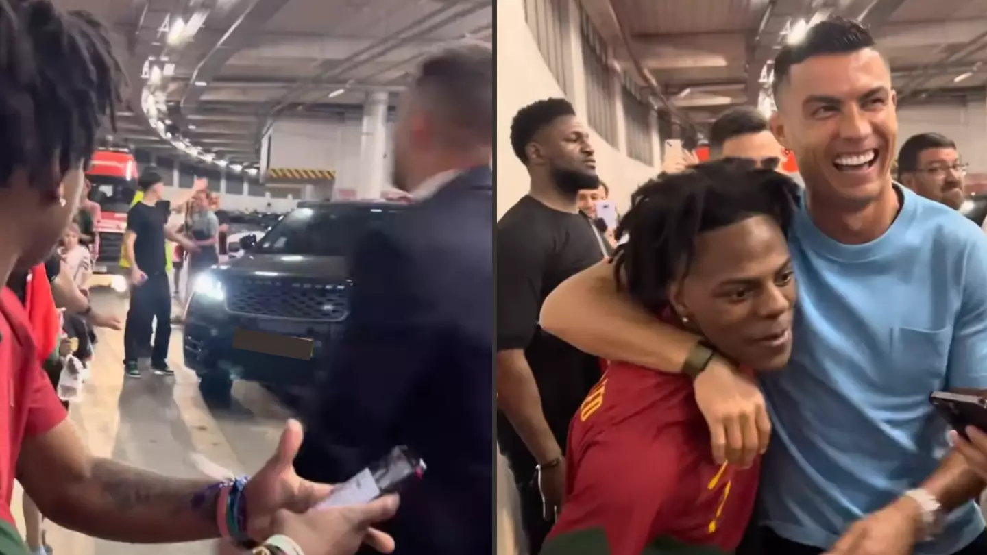 IShowSpeed finally meets Cristiano Ronaldo after begging him to get out of car