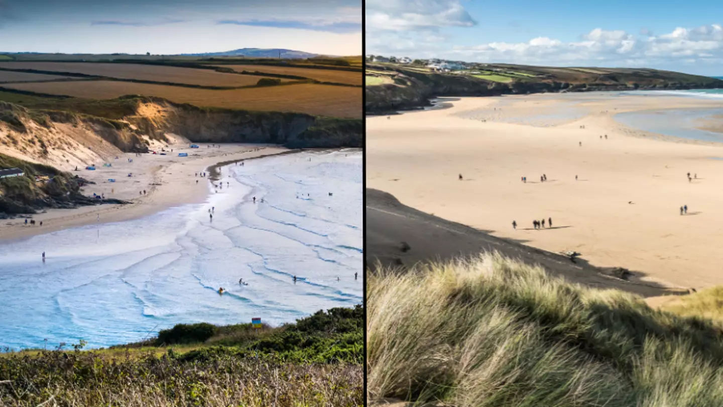 Beach is one of UK's best hidden secrets and is only revealed at a low tide