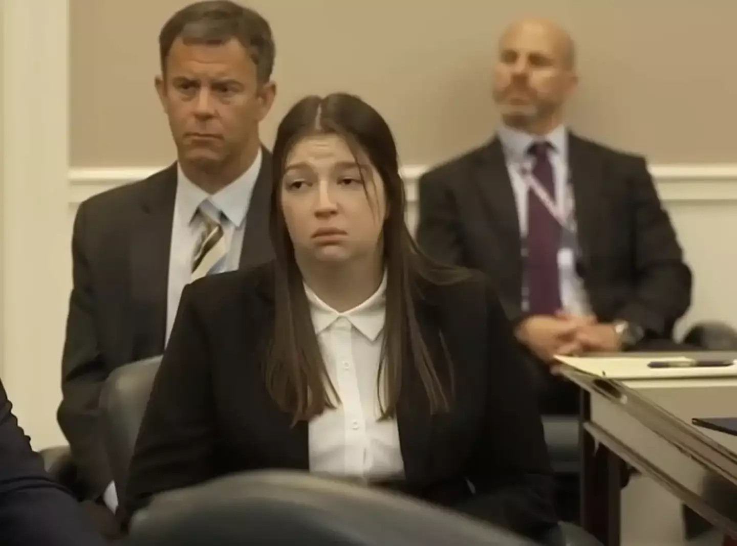 Jamie Lee Komoroski told the court she hoped Samantha's family might forgive her one day. (Youtube/WCBD NEWS 2)