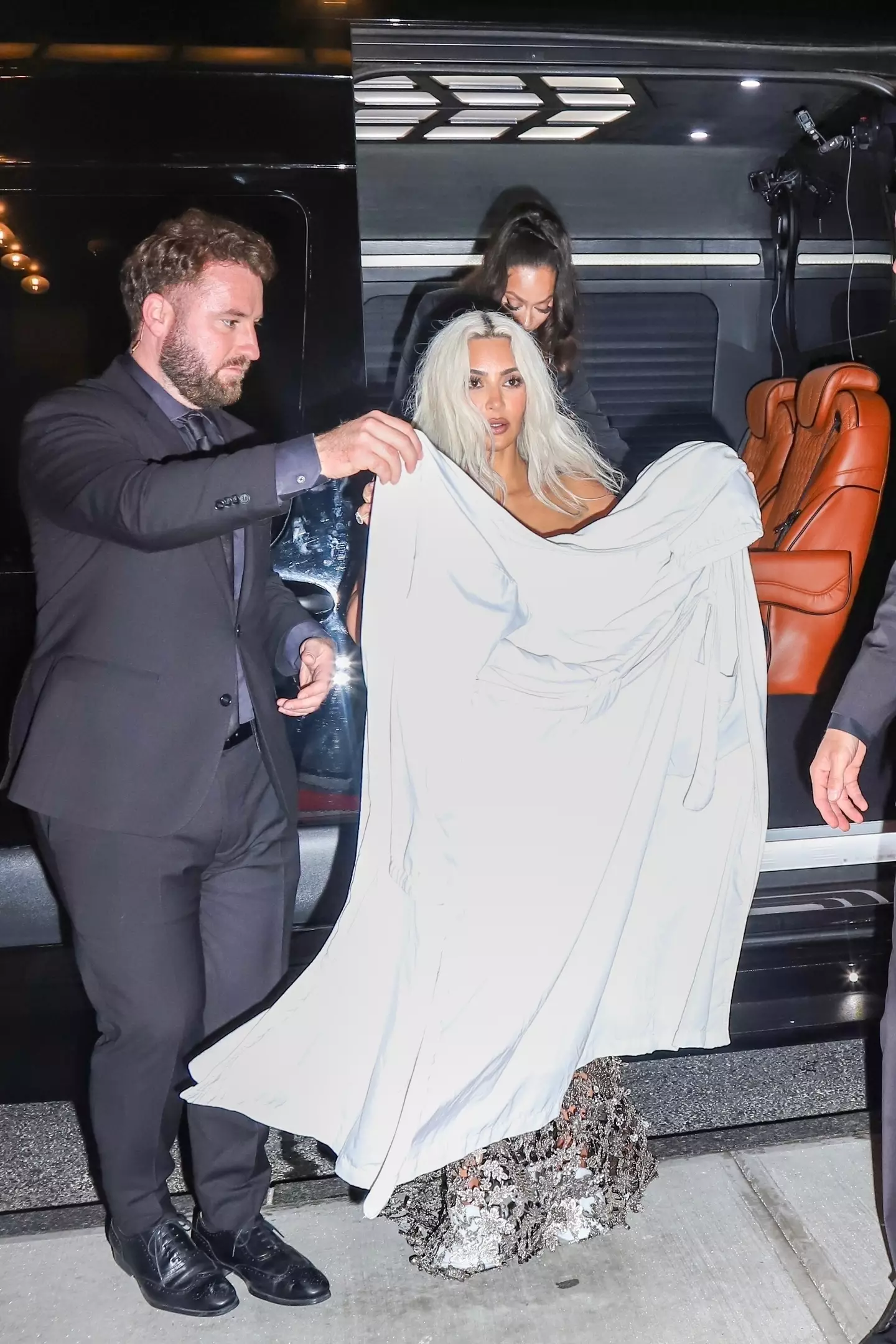 Fans thought Kim K had suffered a wardrobe malfunction (Alessandra G / BACKGRID)