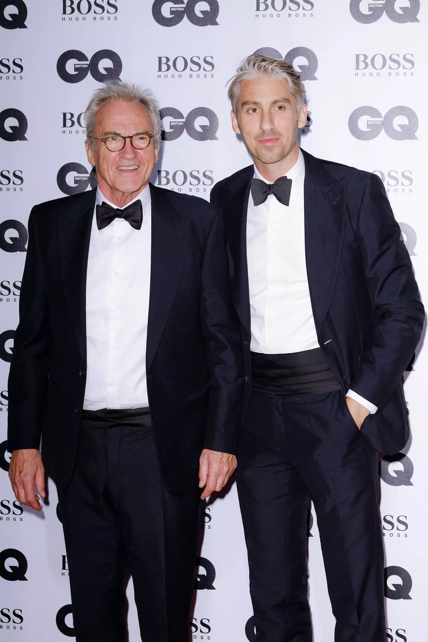 Larry Lamb and son George.