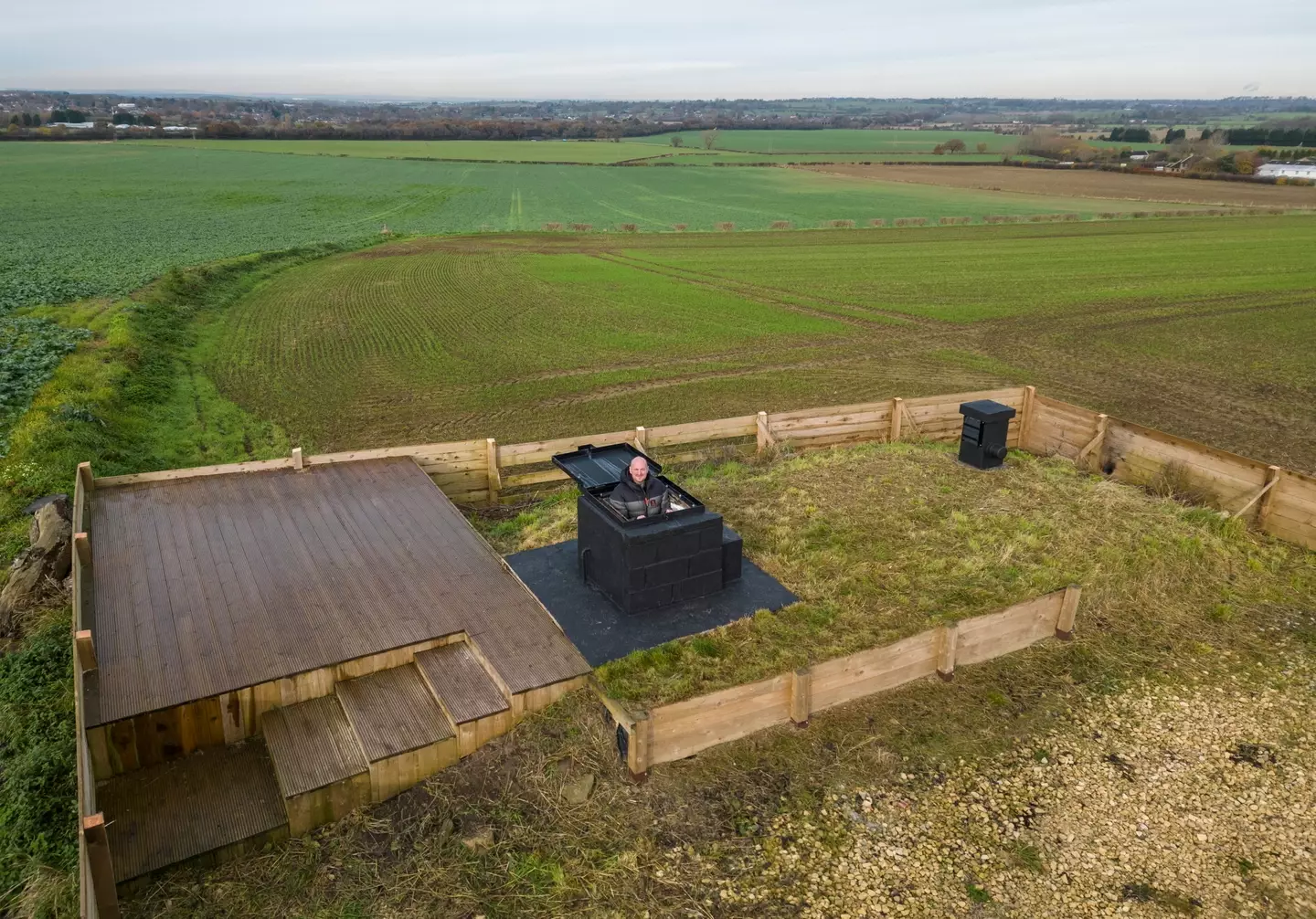 The bunker is located in West Yorkshire (SWNS)