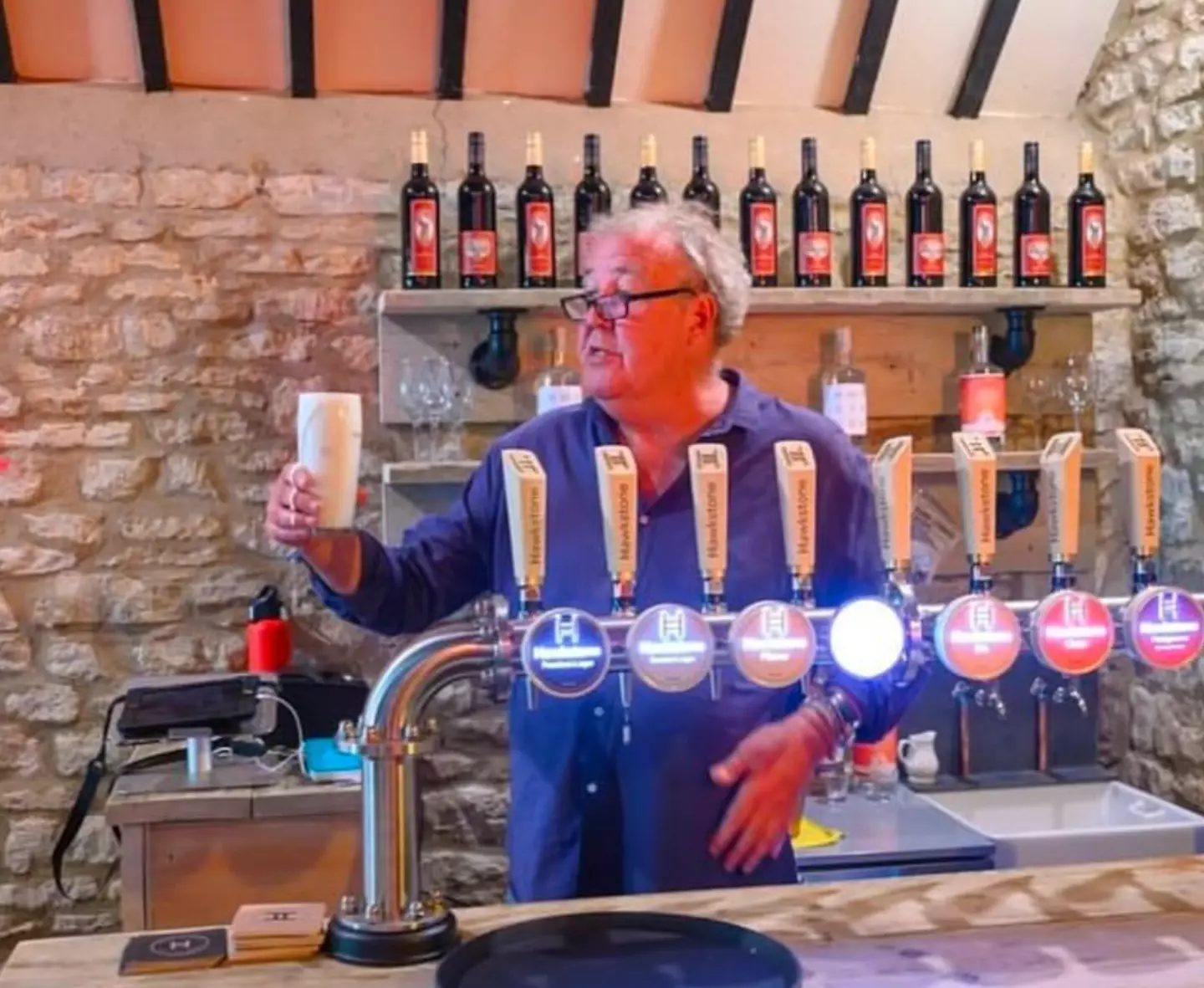 Clearly it's not because of Clarkson's ability as a bartender (Instagram/Farmer's Dog)