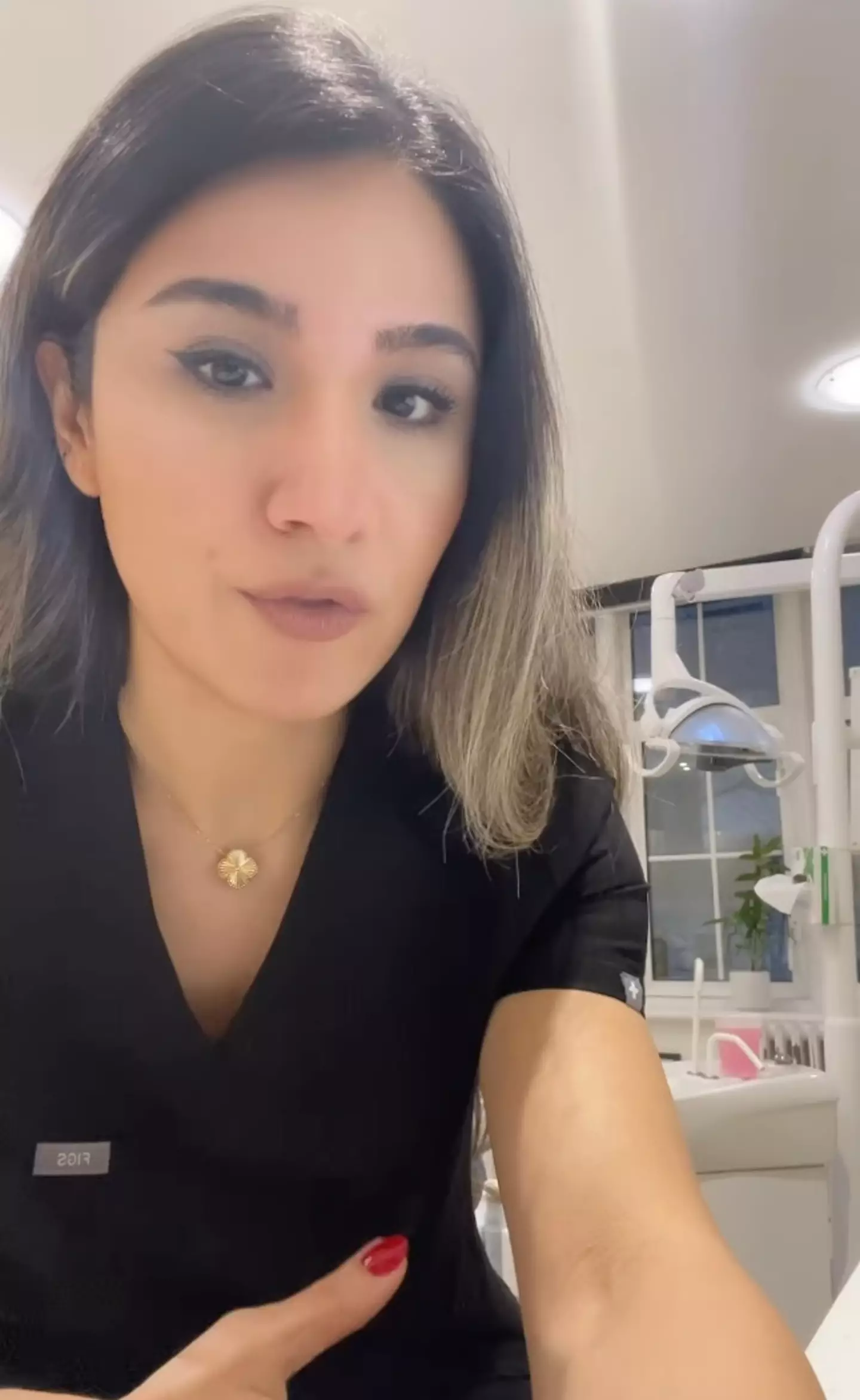 The dentist shared a video detailing her dental advice.
