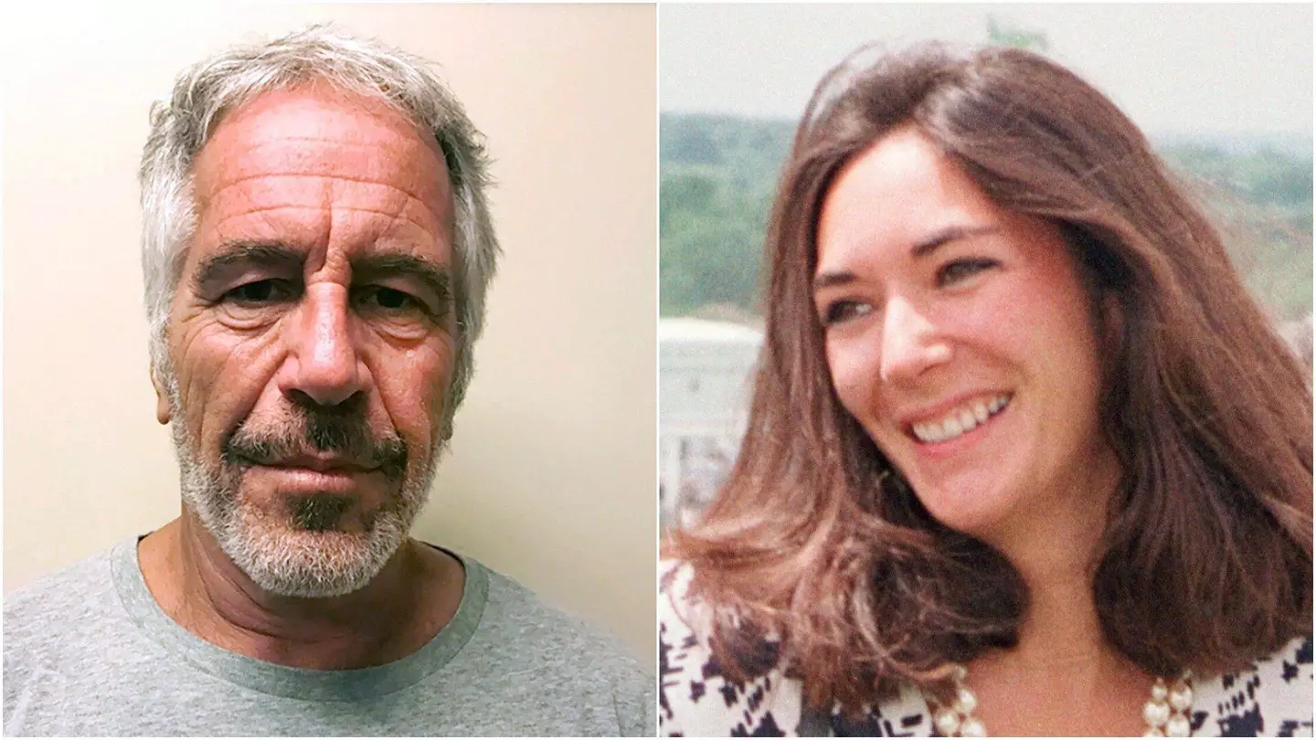 Ghislaine Maxwell and Jeffrey Epstein.