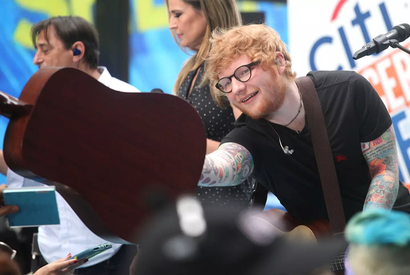 Sheeran ‘had a few tears’ of relief.
