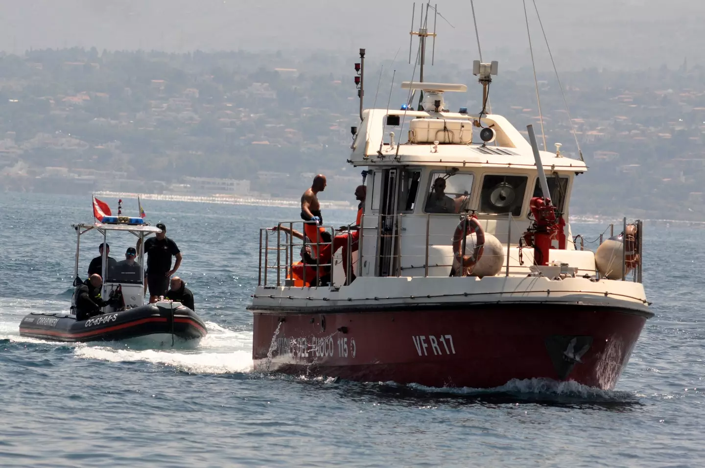 Seven out of 22 passengers perished during the sinking (ALESSANDRO FUCARINI/AFP via Getty Images)