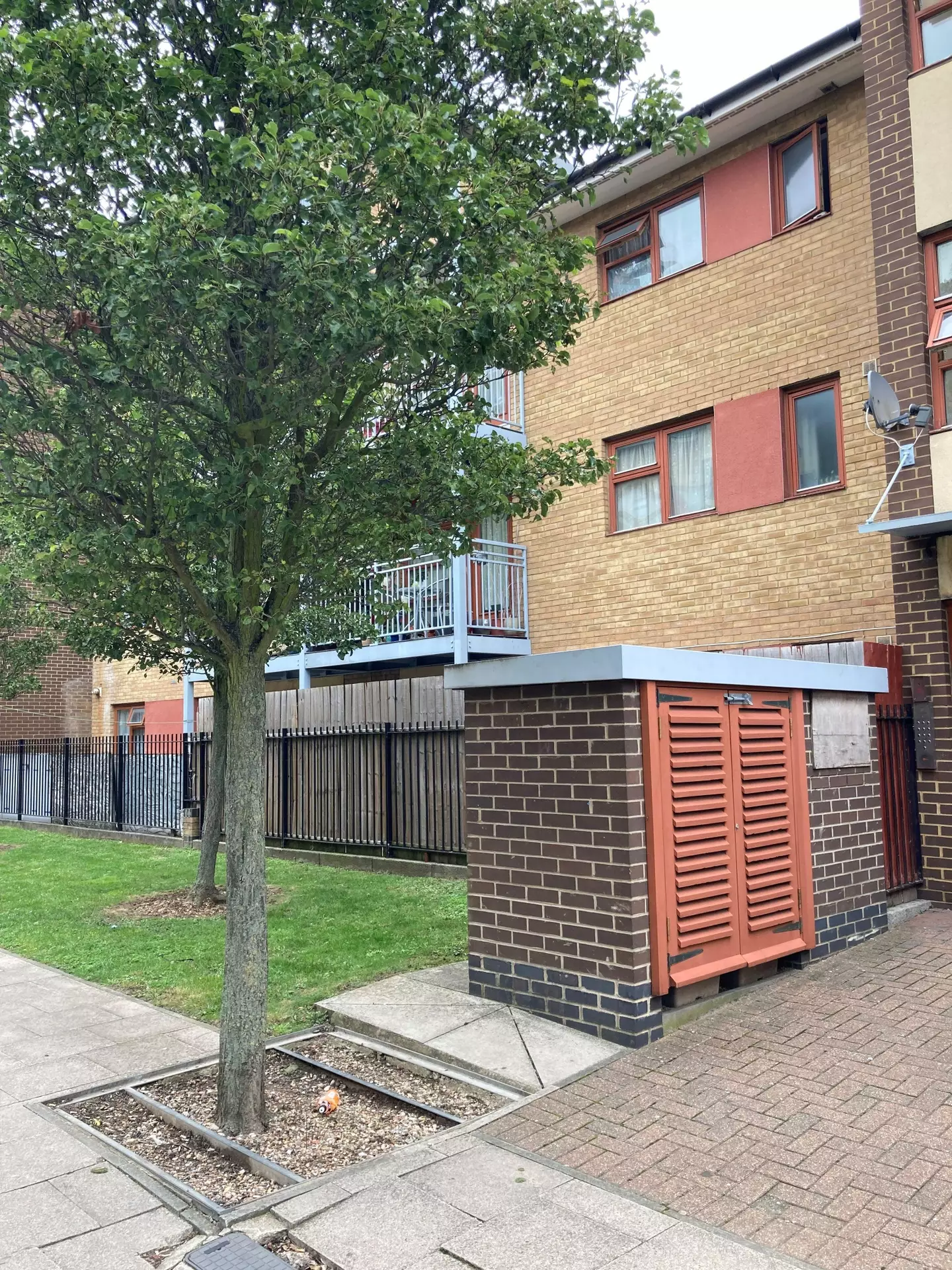 The location outside Stephen Port's former flat where Anthony Walgate's body was found.