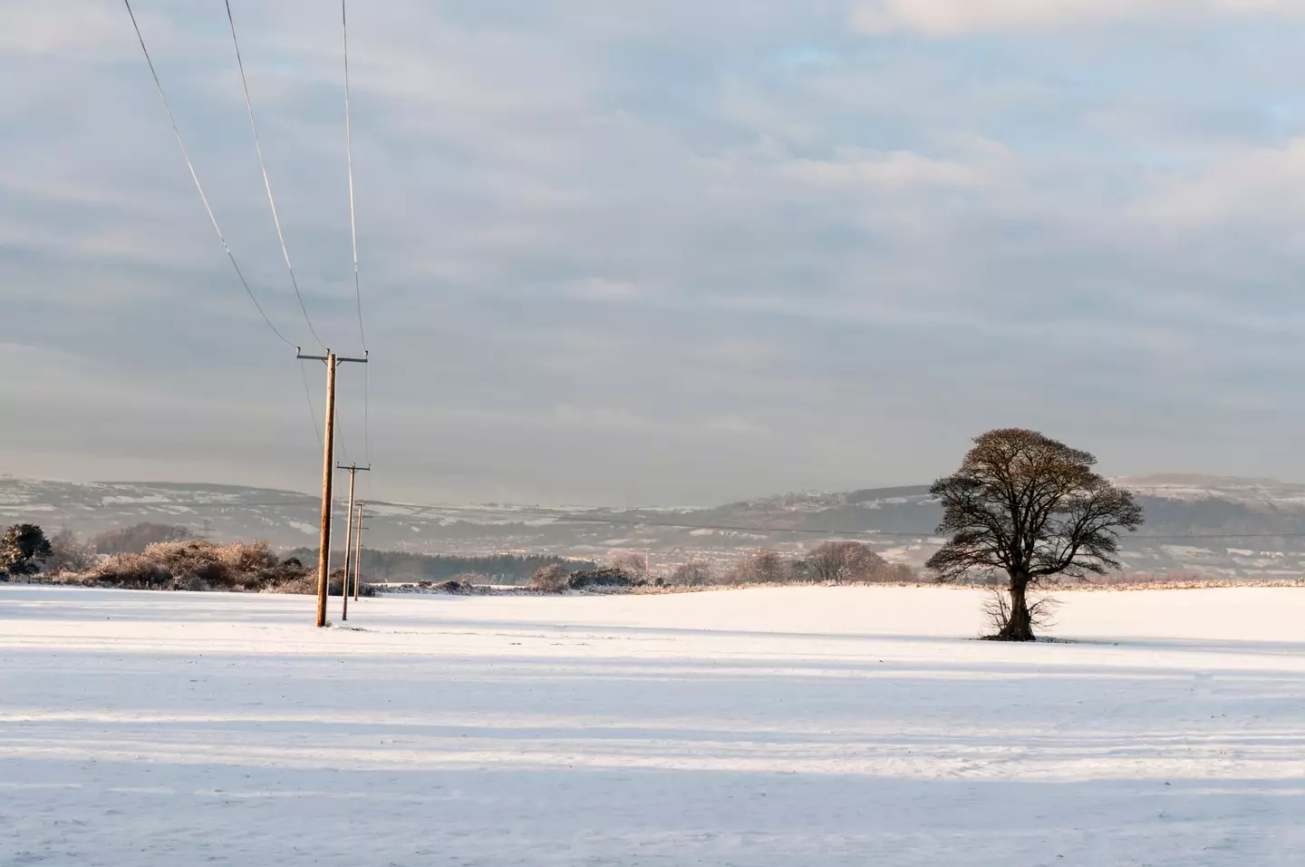 The snow will fall strongest in Scotland on New Year's Eve, but will be more widespread on New Year's Day (Getty Stock Photo)