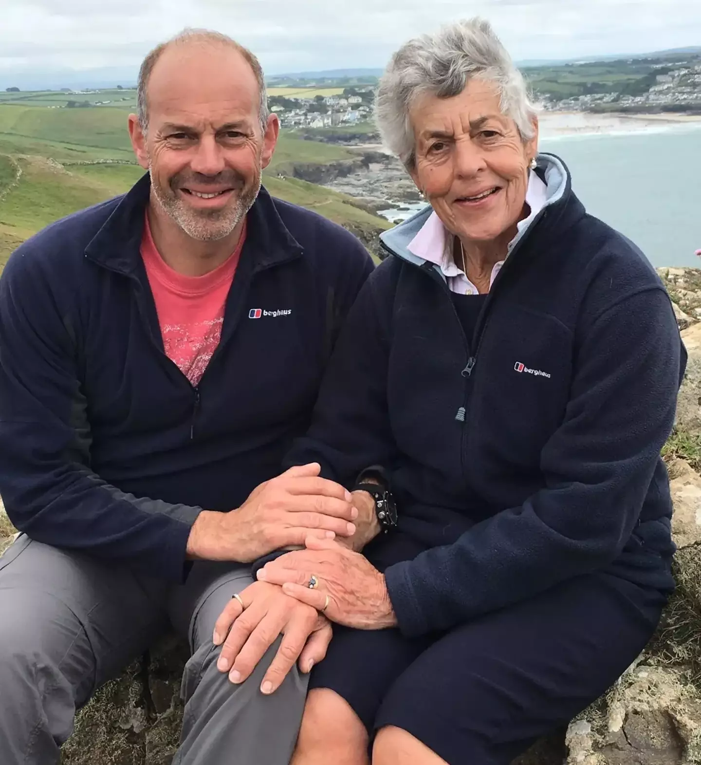 The TV persenter during happier times with his mum Anne.