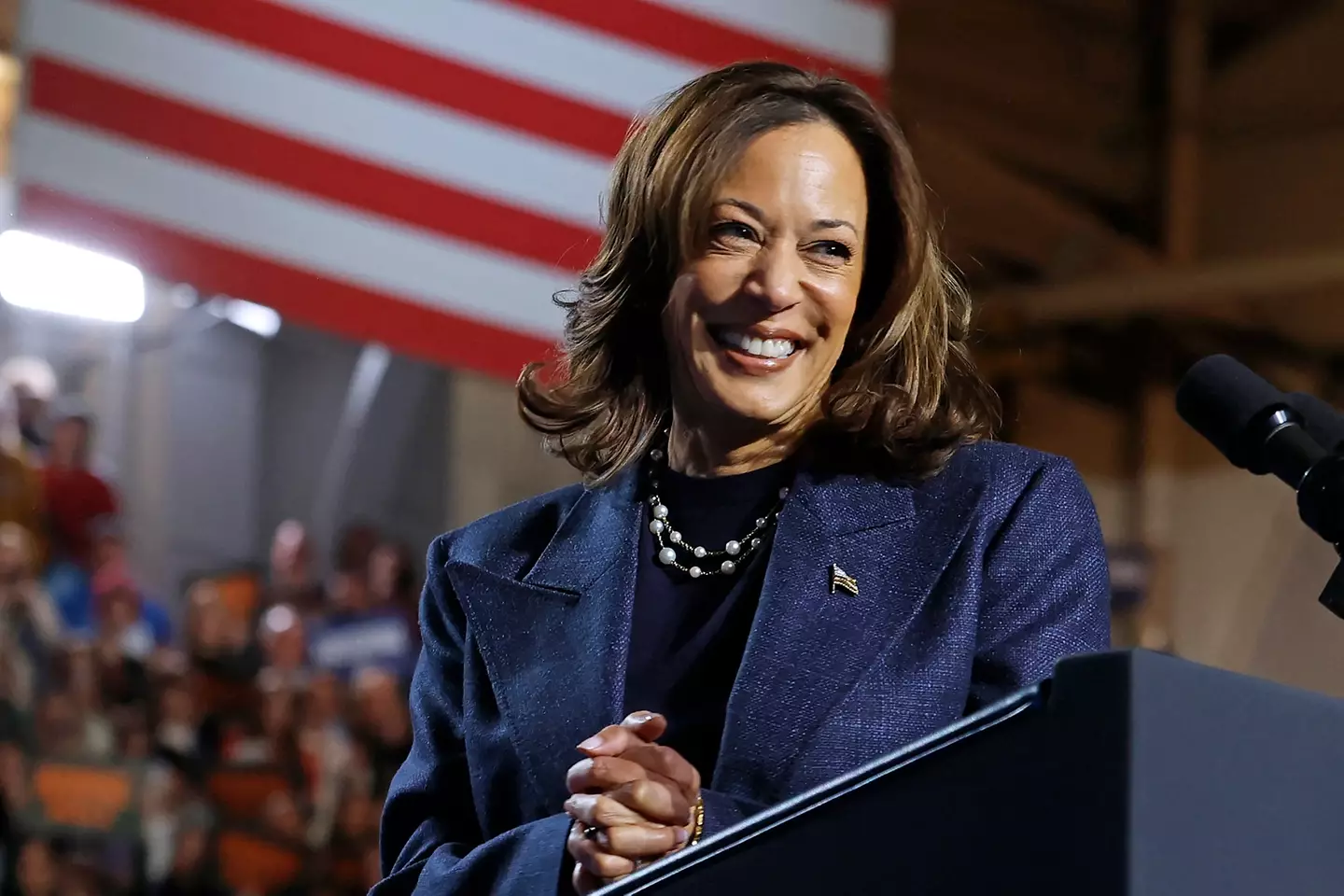 She would be the first female US president (JEFF KOWALSKY/AFP via Getty Images)