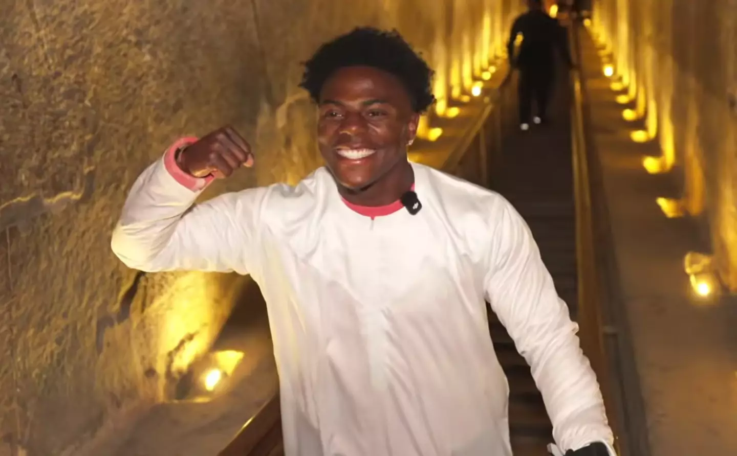 The 20-year-old went live while at the pyramids (YouTube/IShowSpeed)