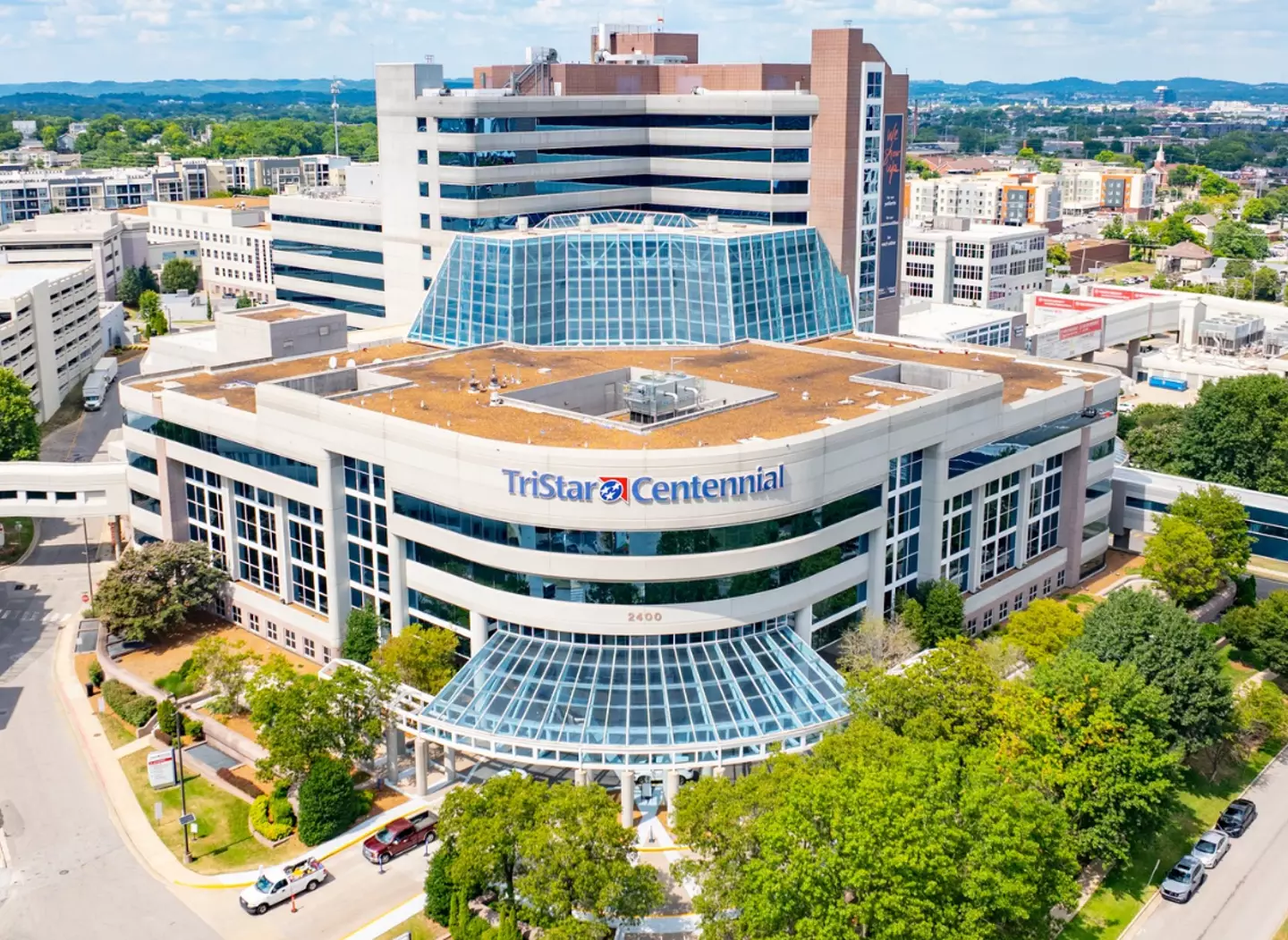 He's the biggest baby the hospital has seen for years and his mum said 'everyone was amazed by his size' (TriStar Centennial Medical Center)