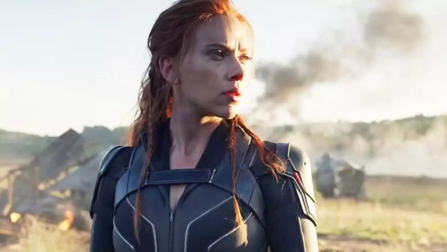 Scarlett Johansson as Black Widow.