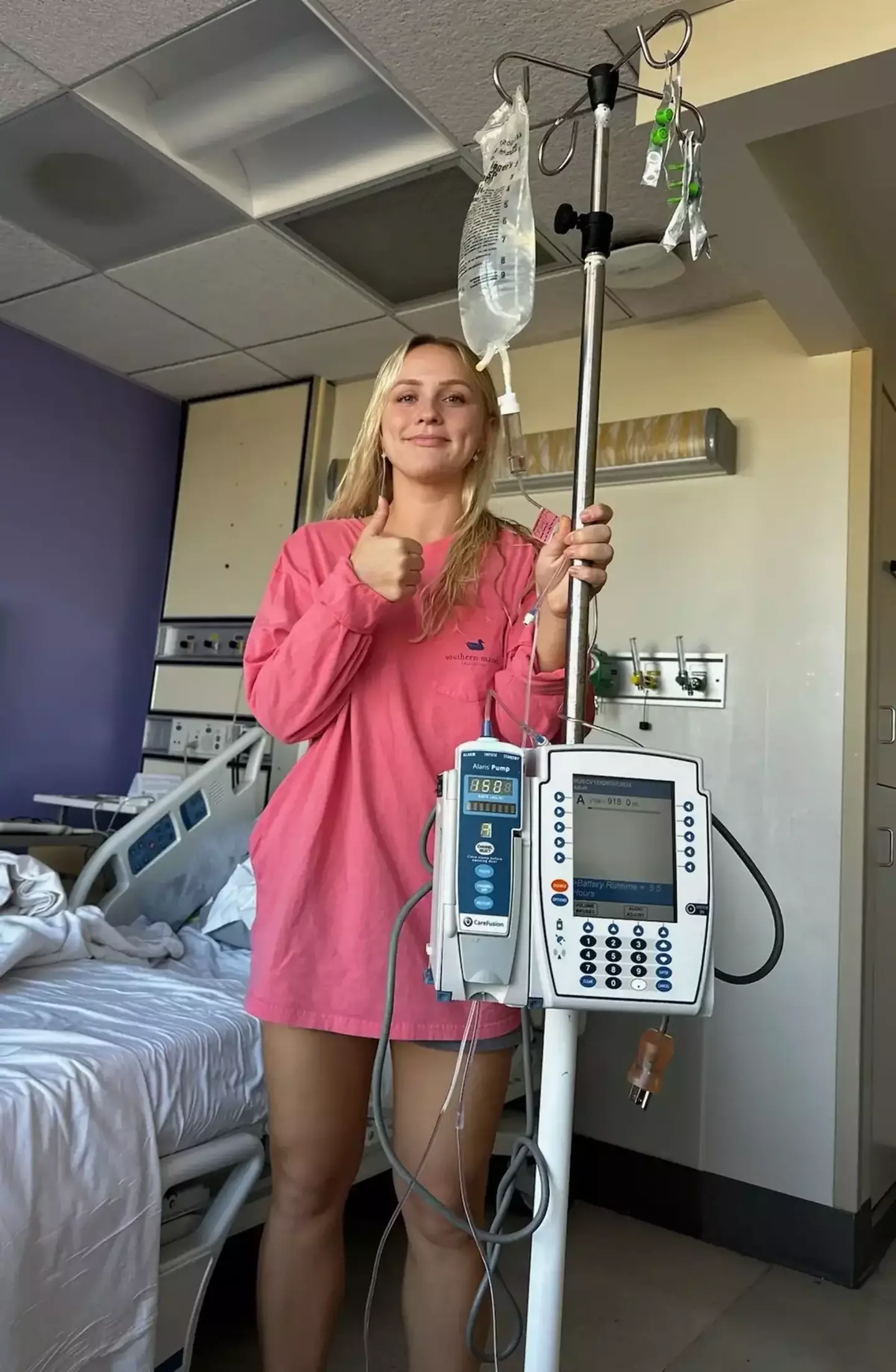 The fitness fanatic was diagnosed with rhabomyolysis disease (Kennedy News and Media)