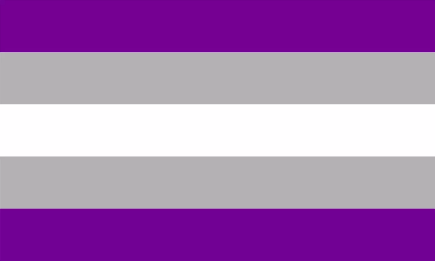The graysexual pride flag, which represents people who identify under the orientation (Getty Stock Image)
