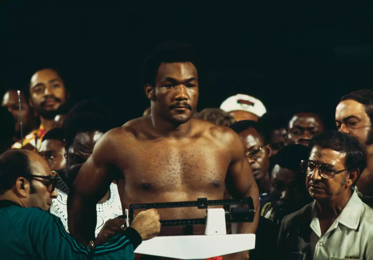 Foreman famously fought Muhammad Ali in Zaire, now known as Democratic Republic of the Congo, in 1974 (UPI/Bettmann Archive/Getty Images)