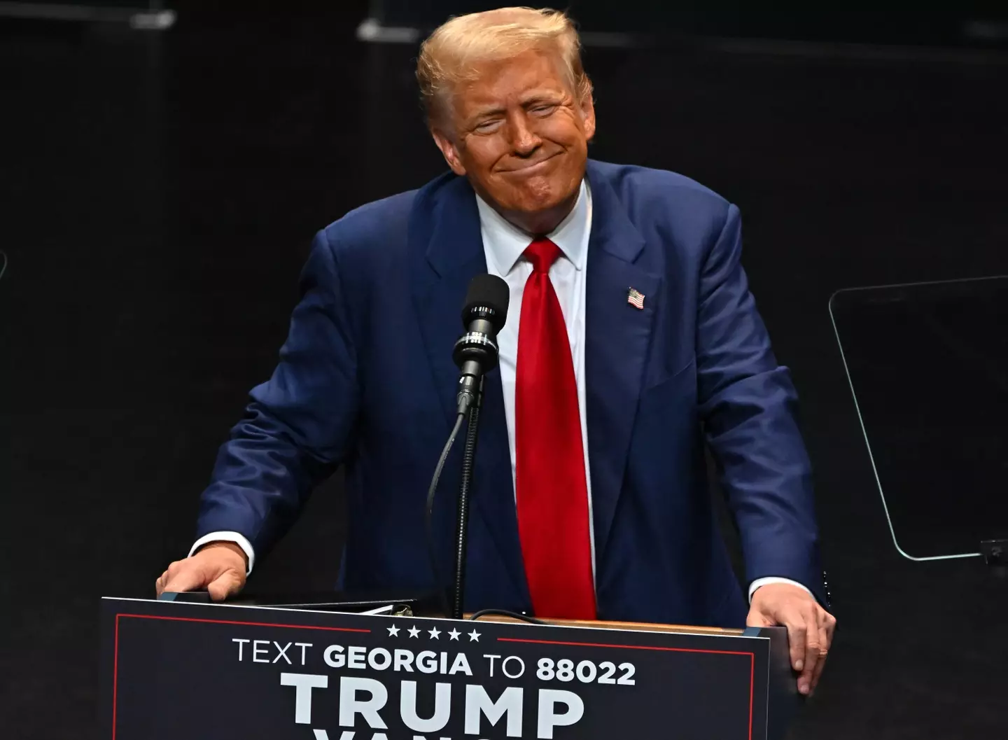 Trump pictured at the rally last September (Ricky Carioti/The Washington Post via Getty Images)